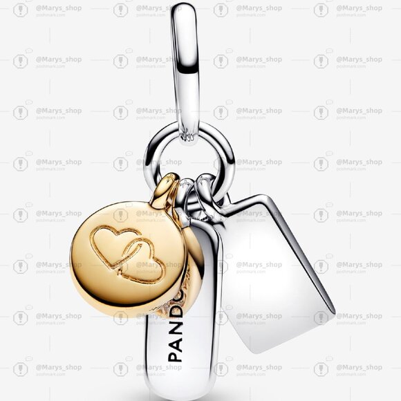 Pandora Friendship Triple Dangle Charm - Picture 2 of 6